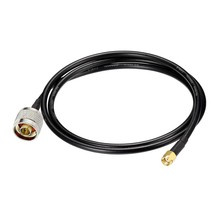 Rp-Sma Male With Female Pin To N Type Male Plug Rg58 Coax Cable 3 Feet - £14.38 GBP