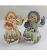 Vintage Kirkland&#39;s Winter Scene Christmas Snow Ladies With Apples 5&quot; Fig... - $354.39 MXN