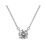 2Ct. Moissanite Solitaire Pendant Necklace 14K White Gold GRA Certified ... - $327.00