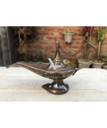 Antique Aladdin Brass Genie Oil Lamp Nautical Chirag Incense Burner 6 in... - £32.21 GBP
