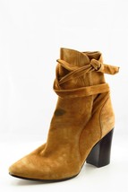 Banana Republic Boot Sz 7.5 M Mid-Calf Boots Almond Toe Brown Leather Women - £20.15 GBP