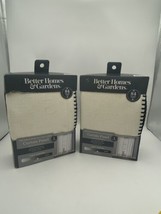 Better Homes &amp; Gardens Light Filtering Curtains Ivory &amp; Black Whipstitch... - $39.99