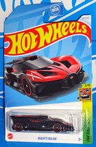 Hot Wheels 2024 Exotics Series #185 Bugatti Bolide Black &amp; Red w/ AEROs - $4.00