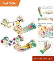 Protective Floral Arm Sleeves - 4 Pairs for Stylish Gardening &amp; Outdoor Fun - $24.70