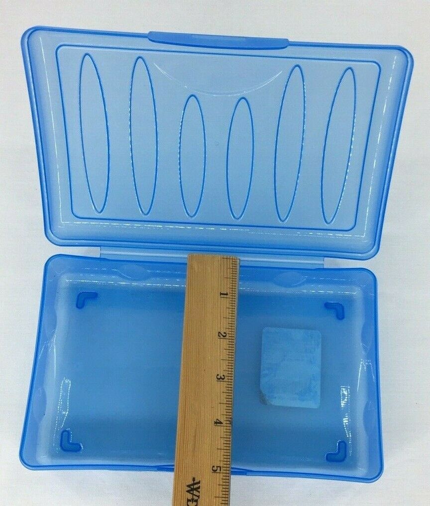 SPACEMAKER Pencil Box School Supply Case Blue & Black USA Made