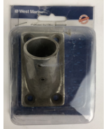 West Marine Stainless Steel 90 Degree 1&quot; Rail Rectangle Base F15-0141-1W - $27.15 CAD