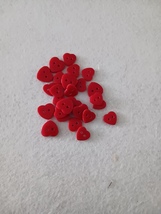 Red heart buttons, 25 pieces  - $3.00