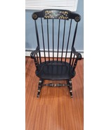 Mid Century Black Ethan Allen Rocker / Rocking Chair  14-9703 609 blk de... - $297.00
