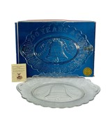 1976 Bicentennial Glass Liberty Bell Platter American Historical Replica Co - £14.80 GBP