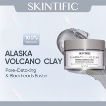 SKINTIFIC Alaska Volcano Clay Mask Cleansing Pore Detox Blackhead Probio... - £19.61 GBP