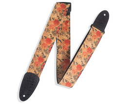 Levy’s 2&quot; Cork Guitar Strap With Wildflower Print - £40.05 GBP