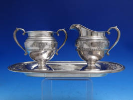 Rose Point by Wallace Sterling Silver Sugar Creamer GW with Tray 3pc (#8... - $1,216.68 CAD