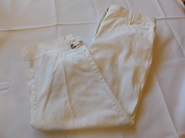Counterparts Women&#39;s ladies Size 12 Cropped Capri Pants White GUC Pre-owned - £14.39 GBP