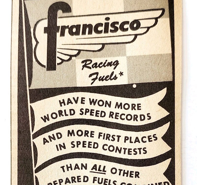 1974 Francisco Racing Fuels Model Supply Advertisement Aviation Kits DWQQ13 - $19.99