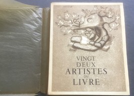 Pierre Mornand Vingt Deux Artisites Du Livre 1948 Paris w. Rice Paper Ja... - £59.95 GBP