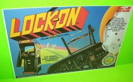 Electrocoin Lock On Arcade FLYER Tatsumi Original NOS 1986 Video Game Re... - £38.81 GBP