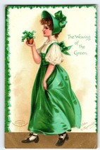 St Patrick&#39;s Day Postcard Signed Ellen Clapsaddle Wearing Of The Green Irish - £8.54 GBP