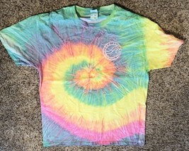 Colortone Clearwater Beach Surf Station Womens Size L Tie Dye Cotton Top... - £13.97 GBP