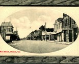 Main Street View Faux Wood Frame Merced California CA UNP DB Postcard D9 - $14.22
