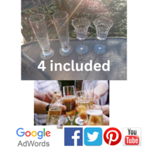 #Champagne Glasses and #Beer Glasses ( 2 Each Included)# Fast Shipping - £9.59 GBP