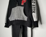 US POLO ASSN Boy&#39;s 2 Piece Jogging Set Size 3T Athletic Jacket Pants Set... - £12.82 GBP