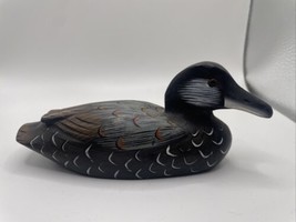 Vtg Hand Carved Painted Duck Wooden Decoy Peoples Republic of China Mall... - $22.76