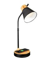Ottlite-25 in. Black Wireless Charging LED Table Lamp With 3 Color Modes - $141.93 CAD