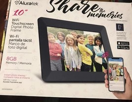 Aluratek 10-Inch Digital Photo Frame Wi-Fi Touch Screen 8GB (ASHDPWM10S)... - $76.83 CAD