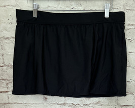 Aqua Green Womens XL 16W/18W Black Elastic Waist Swim Skirt Brief Liner NEW - £22.81 GBP