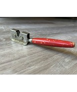 Vintage Macron Wooden Hand Held Tabletop Knife Sharpener Red 20cm Circa ... - £12.42 GBP