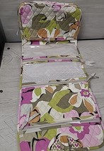 Vera Bradley Travel Bag Cosmetic MakeUp Toiletry Foldable Floral Flower ... - £14.47 GBP