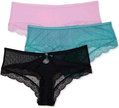 Secret Treasures Ladies Womens Cheeky Panties, 3-Pack Size XS - £19.53 GBP