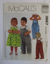 McCall's 3667 Toddlers Jumpsuit & Jumper Size 1-4 NEW - $10.93