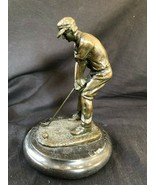 Antique vintage Bronze golf player - £98.36 GBP