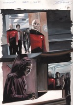 Star Trek Next Generation Doctor Who Assimilation ² Original Art Picard Guinan - $494.99