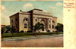 The Carnegie Library - San Diego California Antique PRE-1908 Postcard BK64 - £7.00 GBP