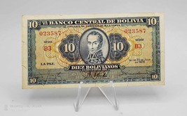 Bolivia Banknote  10 Bolivianos 1928 P-130 AU Crispy - £7.77 GBP