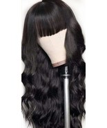 Luxurious 20&quot; Long Straight Wig with Bangs - £93.05 GBP