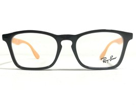 Ray-Ban Kids Eyeglasses Frames RB1553 3724 Black Mustard Yellow Logos 46-16-130 - $23.00