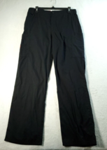 Dickies Scrub Pants Womens Medium Black Cotton Pockets Logo Belt Loops Pull On - £10.53 GBP