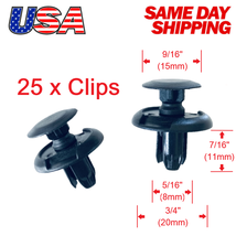 Set of 25  Front Fender Liner Push Trim Retainer Clips 91512-SXO-003 for Acura - £5.41 GBP