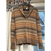 Vintage Susan Bristol Aztec Patterned Button Down Sweater Womens S - $14.38
