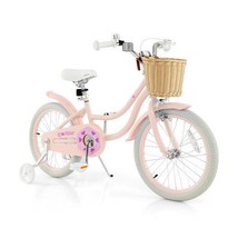18-Inch Kids Bike with Training Wheels and Adjustable Handlebar Seat-Pin... - $202.56