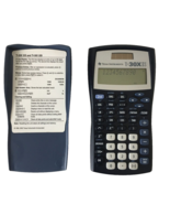 Texas Instruments TI-30X IIS Scientific Calculator, 10-Digit LCD, Black - £7.70 GBP