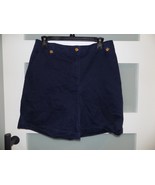 Lauren Ralph Lauren Navy Blue Gold Buttons Cuffed Casual Shorts Size 10 ... - $27.45 CAD