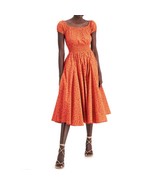 INC Womens XL Orange Mira Animal Print Off The Shoulder Midi Dress NWT AL35 - $48.99