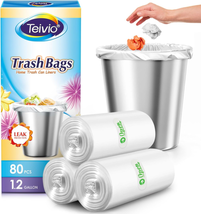 1.2 Gallon 80 Counts Strong Trash Bags Garbage Bags Bathroom Trash Can Bin Liner - £11.72 GBP