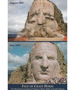 Postcard Face of Crazy Horse Black Hills South Dakota Carving in Progres... - £4.67 GBP