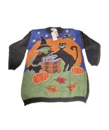 Womens Halloween Sweater 22W/2XL New 1995 Handknit A Little Extra Spice ... - £110.68 GBP