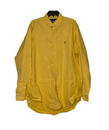 Polo Ralph Lauren Mens Shirt Size Large Yellow Classic Fit 100% Cotton P... - £20.12 GBP